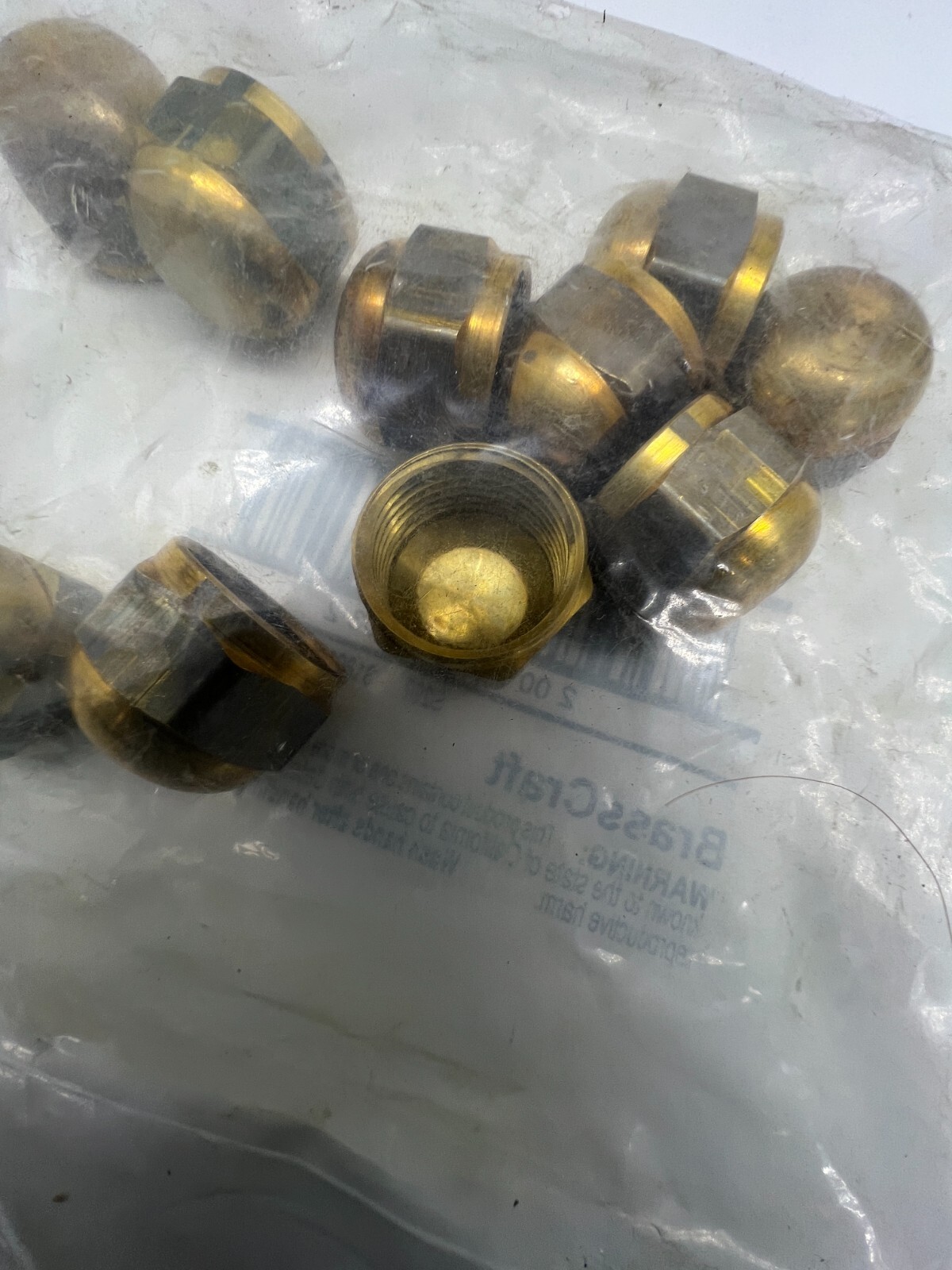 (QTY 30) Brasscraft 1/2″ Brass Forged Flare Cap 40–8