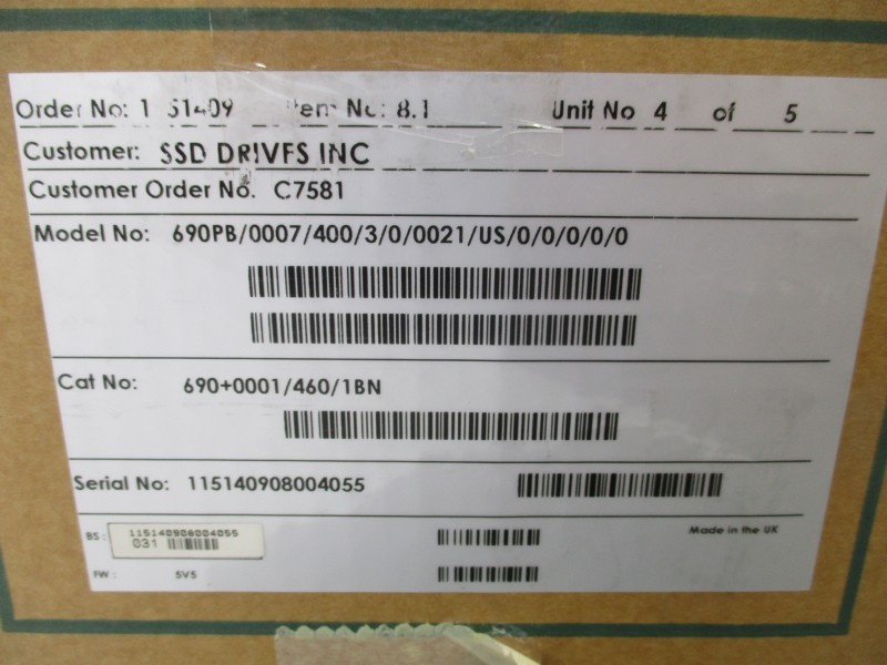 SSD DRIVES 690PB/0007/400/3/0/0021/US/0/0/0/0/0 690+0001/460/1BN 380-460VAC