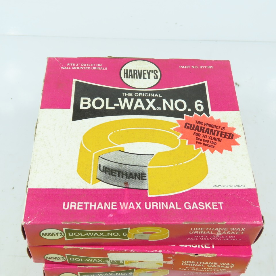 No 6 Urethane Wax Urinal Gasket Fits 2″ Outlet Lot Of 4
