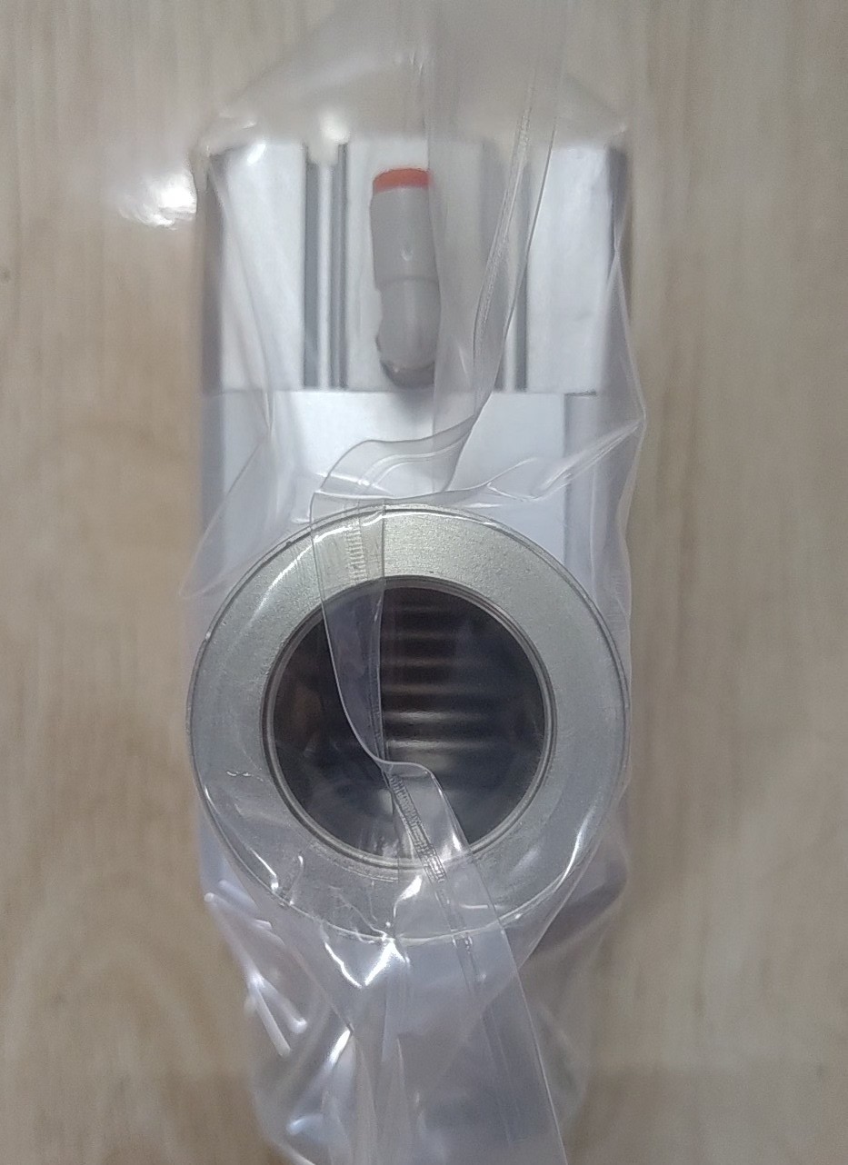 SMC XLA-25-X658 Pneumatic High Vacuum Angle Valve, NW25/KF25, Normally Closed