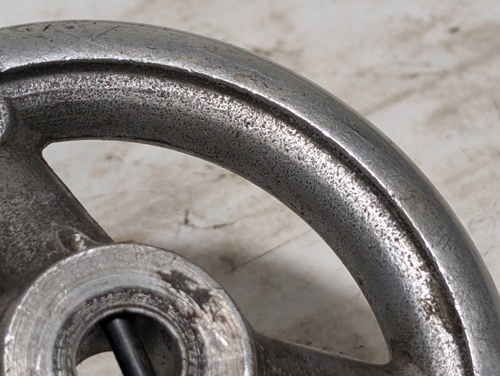 C+H 120 Spoked Handwheel, Three Spokes, Central Bore, Heavy Duty, Central Bore
