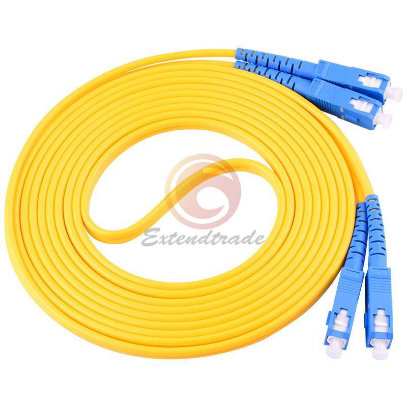 100M SC-SC UPC 9/125 Duplex Single-Mode Fiber Optic Patch Cord PVC Fiber Cable