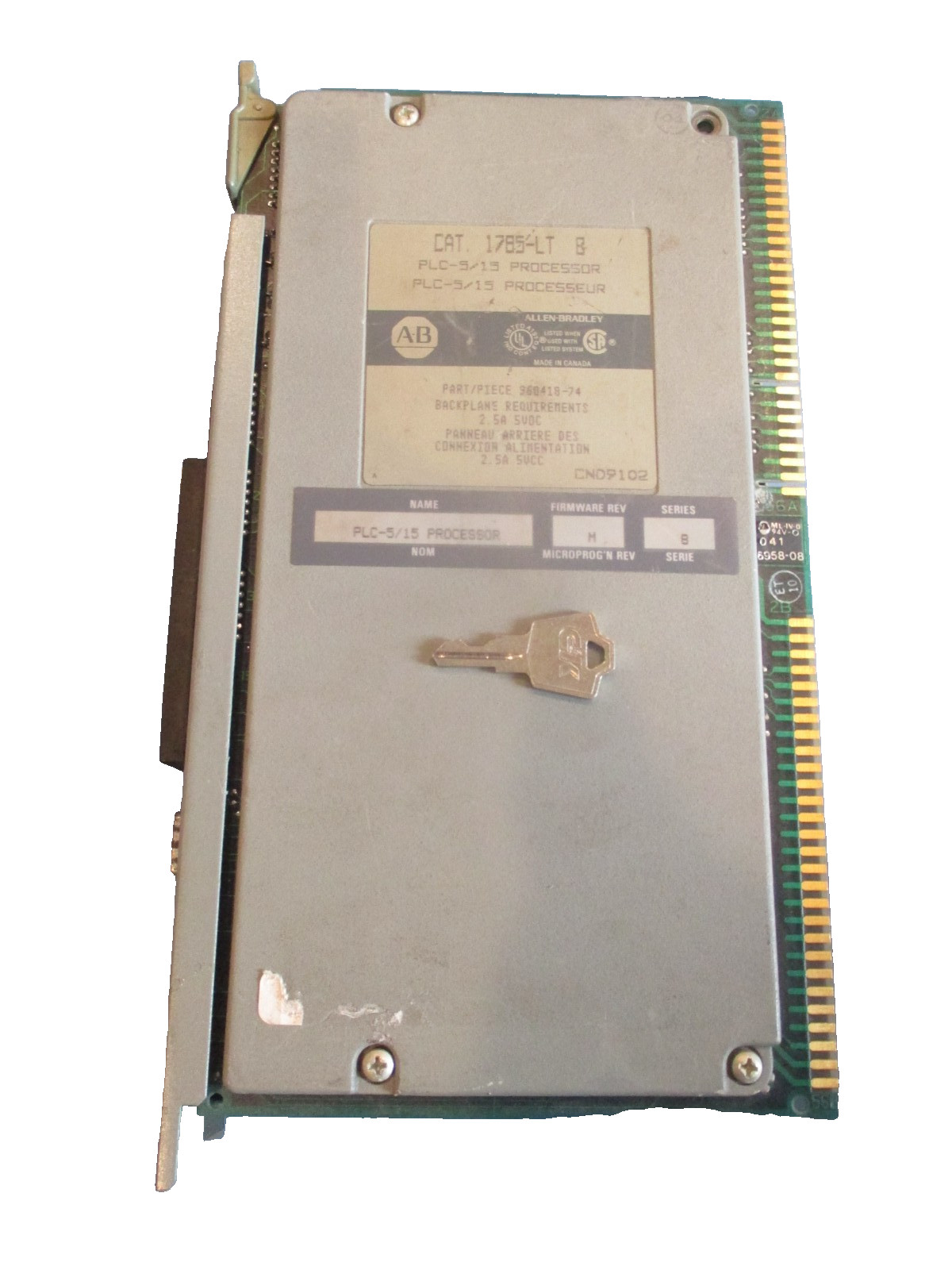 Allen Bradley PLC-5/15 Processor Module 1785-LTB 1785-LT/B 1785-LT B Series