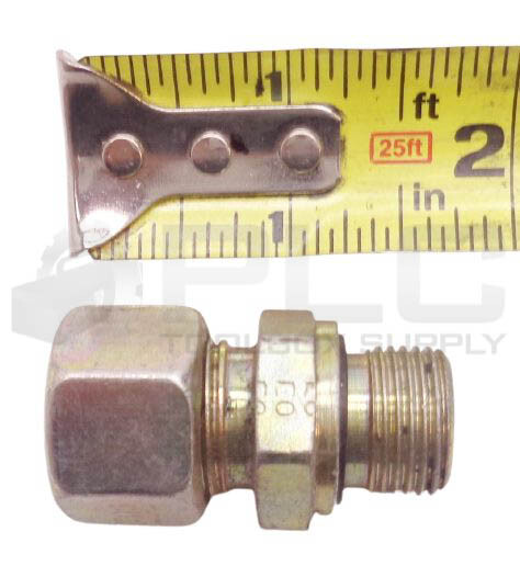 NEW EO/PARKER HYRDAULIC ADAPTER, 1/2″ID TO 3/8″ID, 12-L NUT