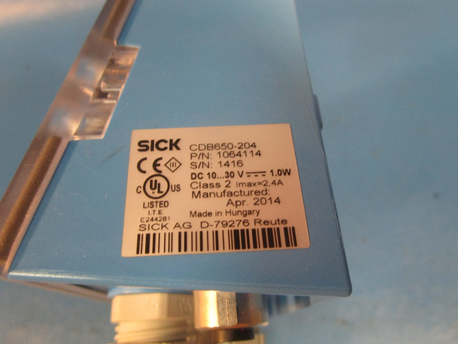 Sick CDB650-204, 1064114 CONNECTION DEVICE, Sensor Controller Module
