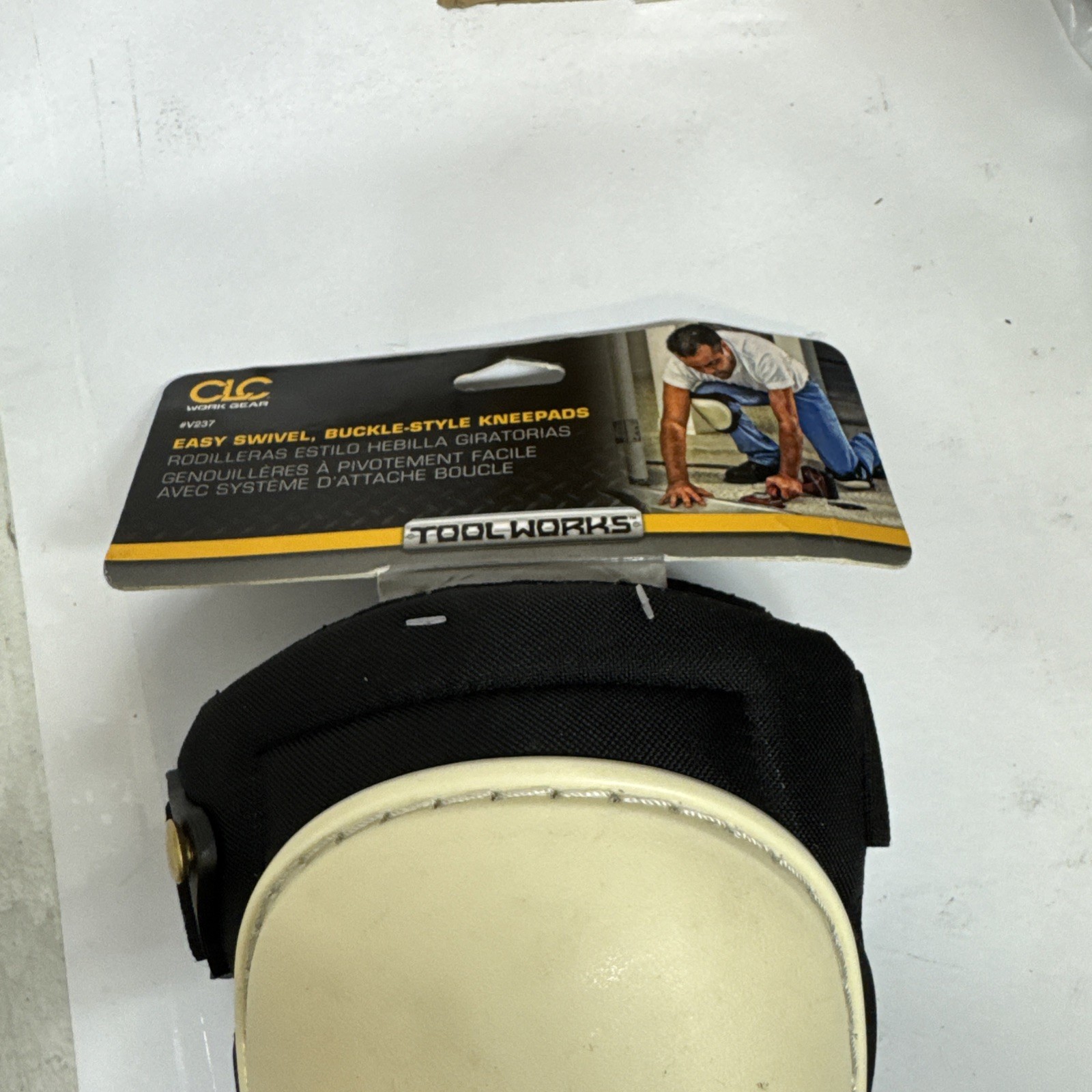 Clc Work Gear V237 Knee Pad, Swivel, Foam Pad, Plastic Cap, Quick Release