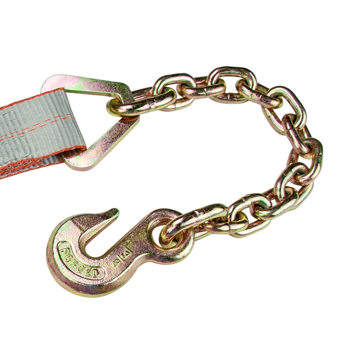Ratchet Strap – Chain Anchors – 2″x27′, 2 Pack – Silver Series – 3600 lbs SWL