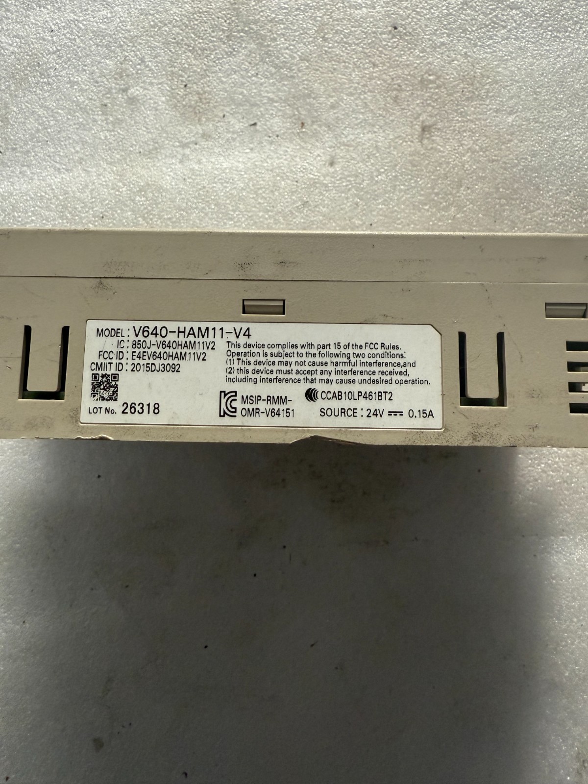 OMRON V640-HAM11-V4 AMPLIFIER UNIT