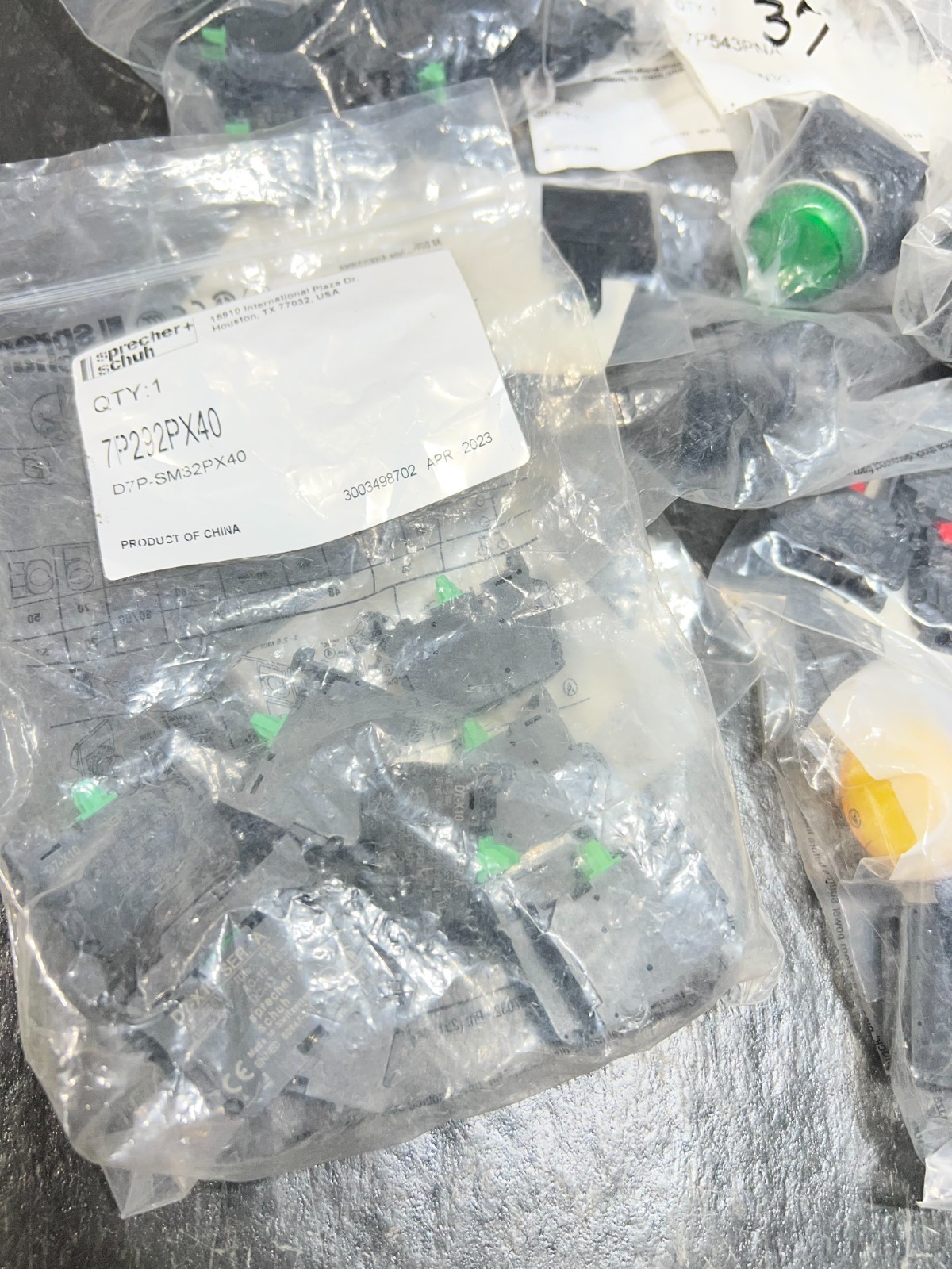 lot of sprecher schuh push buttons lights 7p042x10 nos 30+pcs