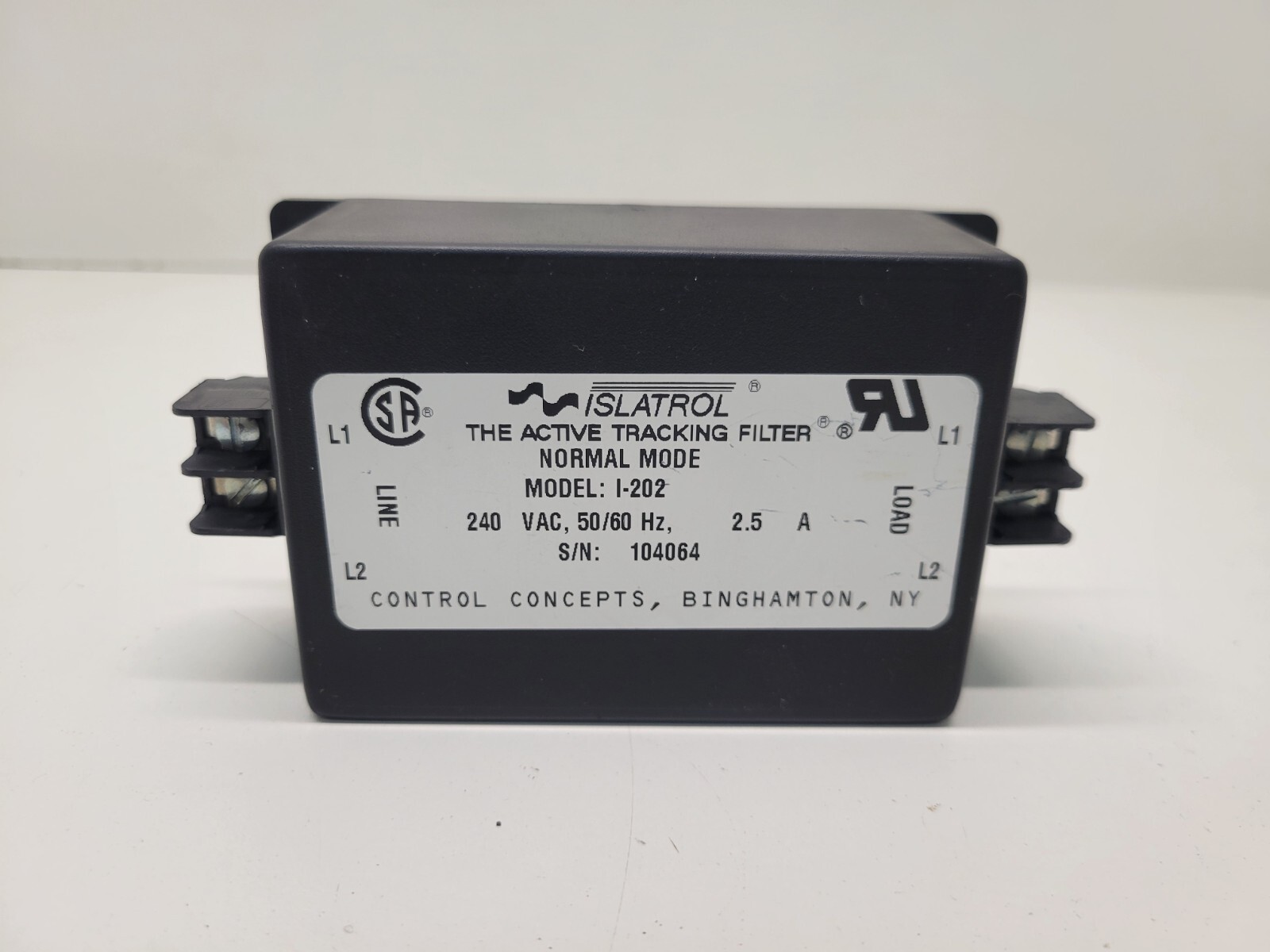 GOOD USED! ISLATROL ACTIVE TRACKING FILTER I-202
