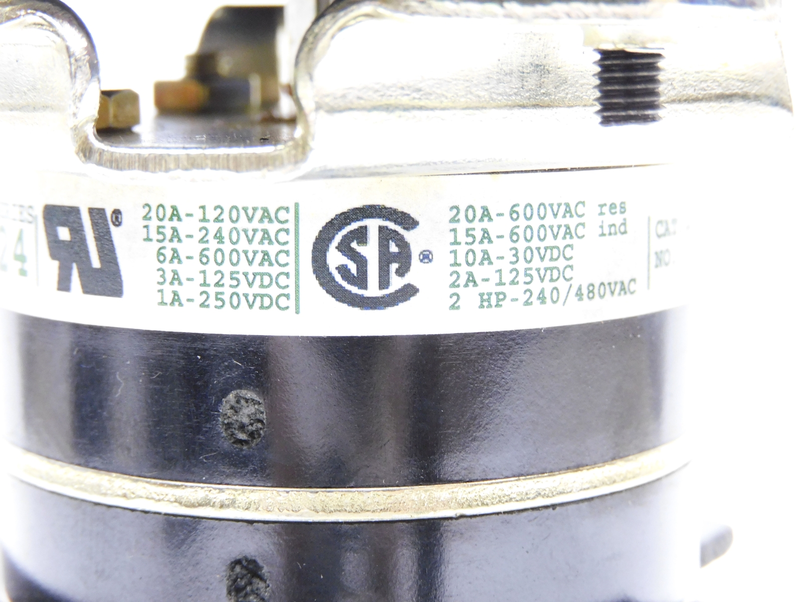 ELECTROSWITCH 74905UE 600VAC 20A (AS PICTURED) NSNP