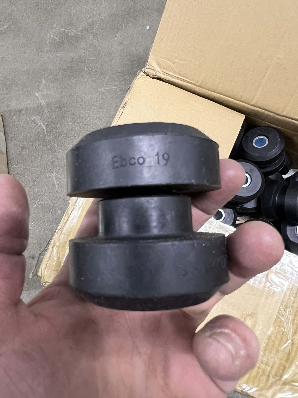 EBCO 2340 2-Piece Center Bonded Isolator 250-1300 Lb Load
