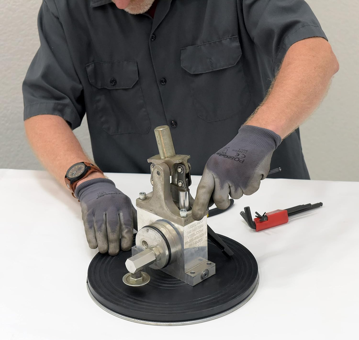 TT-12-7/8 Heavy Duty Manual Turntable, 500 Lbs Capacity, 7/8″ Height, 12″ Diamet