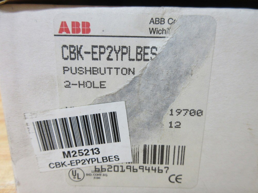 Asea Brown Boveri CBK-EP2YPLBES ABB Pushbutton Station