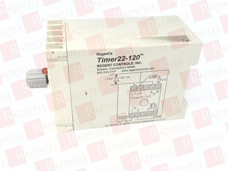 REGENT CONTROLS TIMER22D10S-120 / TIMER22D10S120 (USED)
