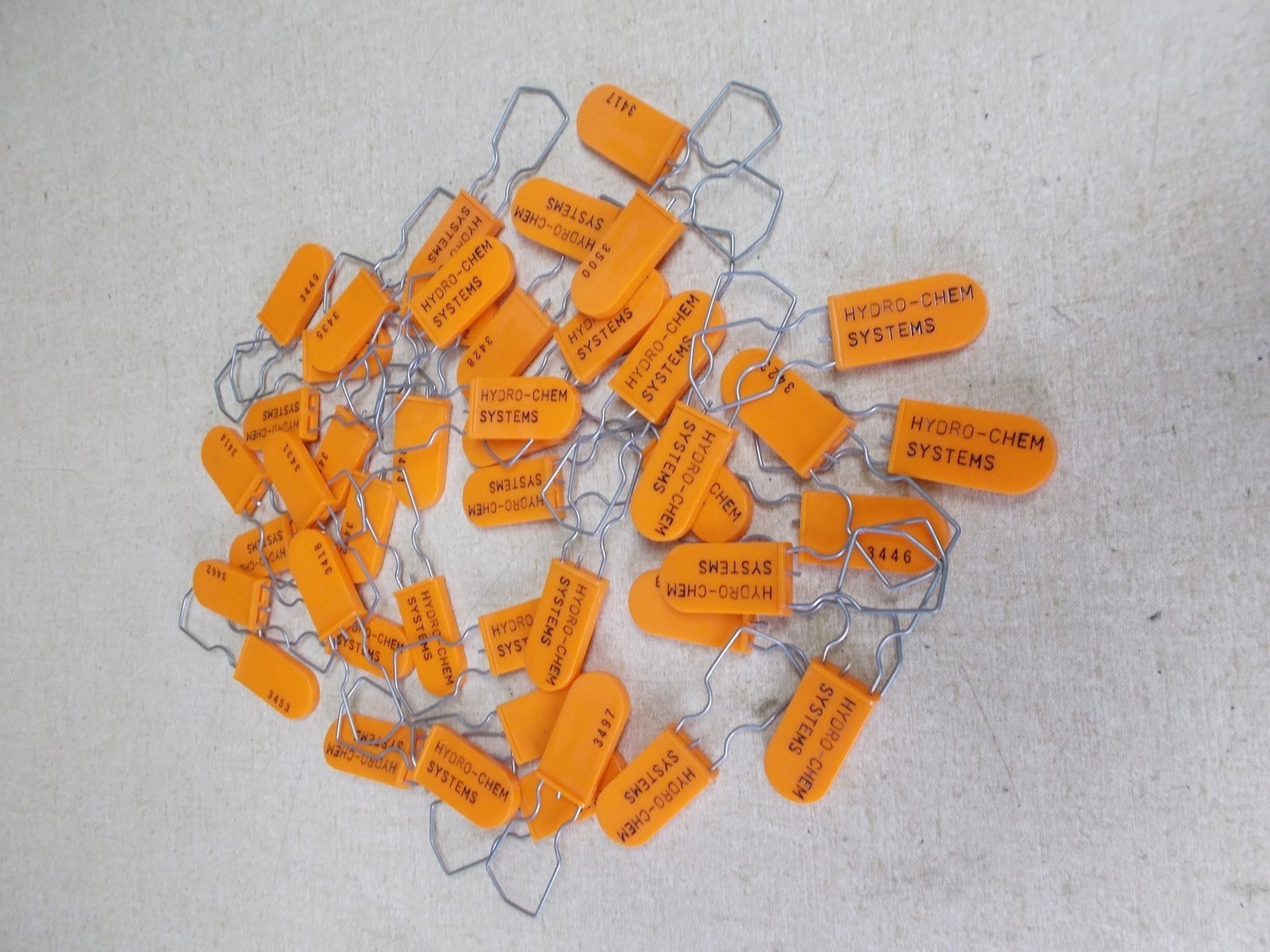 Hydro Chem Systems Security Seal 995100, Lot of 44 *FREE SHIPPING*