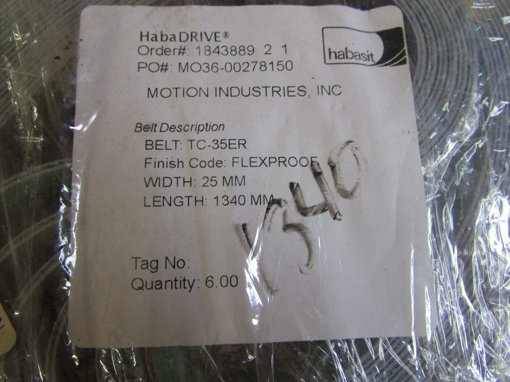 Habasit TC-35ER HabaDRIVE Flat Belt TC35ER 1340 mm