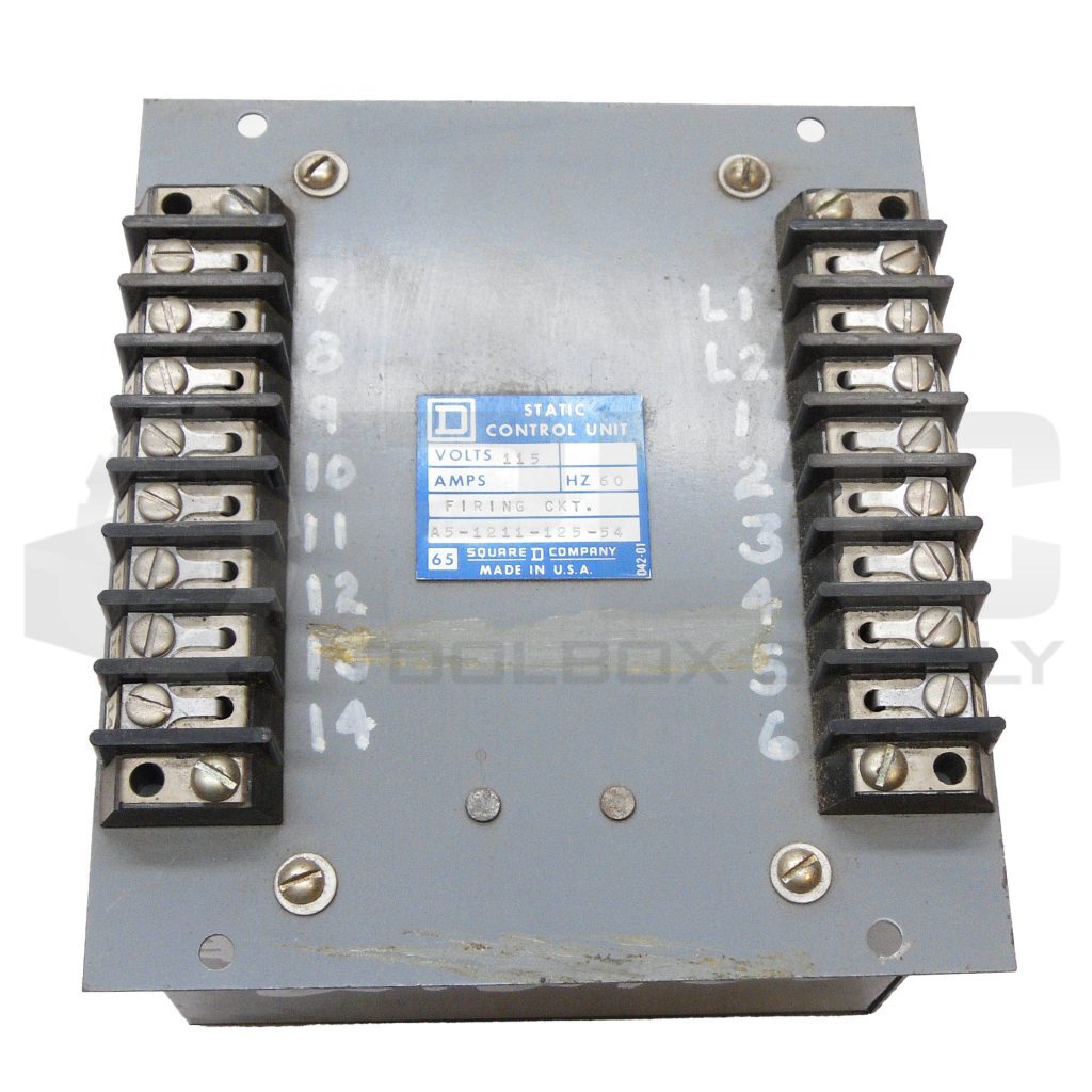 SQUARE D A5-1211-125-54 STATIC CONTROL UNIT 115V 60HZ