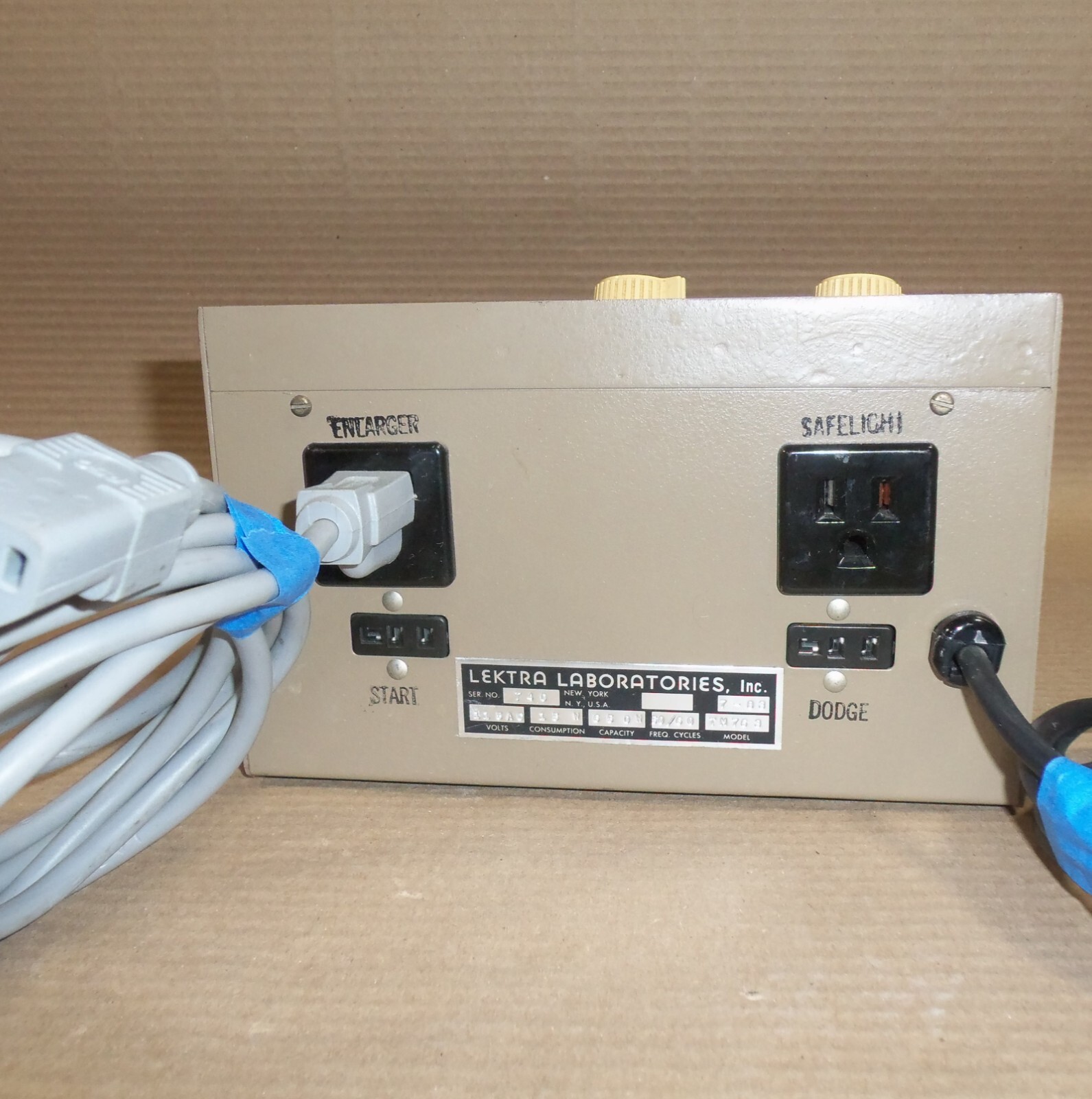LEKTRA LEKTRALAB TM-763 SOLID STATE INTERVAL TIMER 115V 650W TM763 FLAWED KNOB