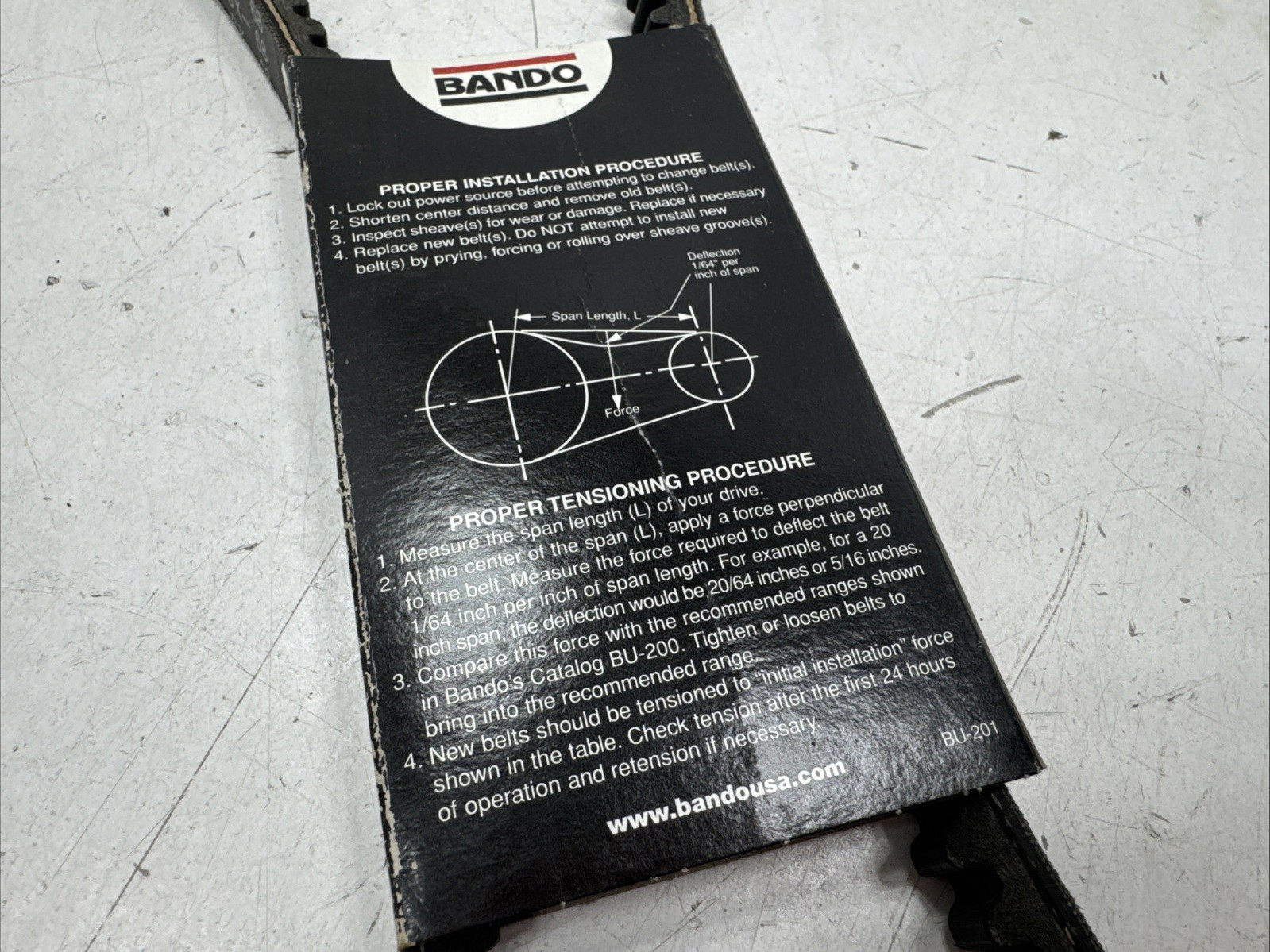 Bando Power King BX-68 , BX68 , BX 68 , Cogged V-belt