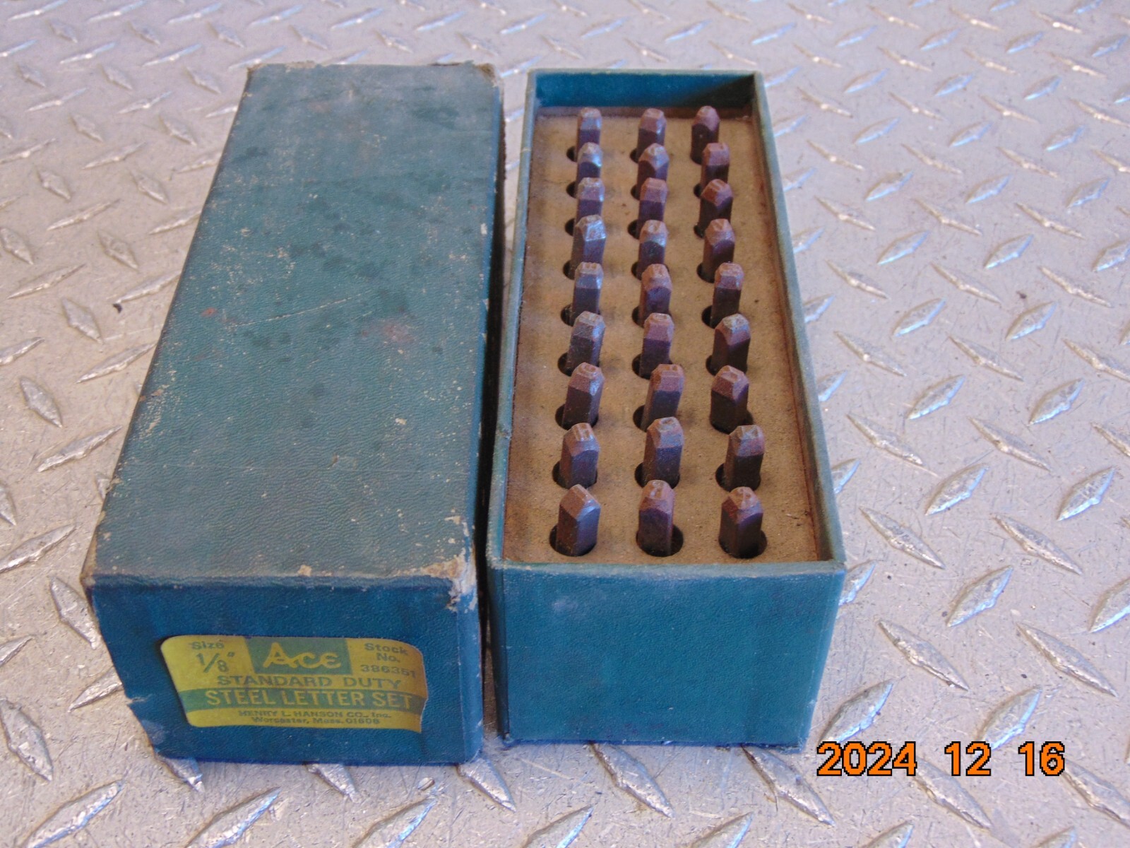 HANSON ACE 386351 1/8″ STEEL LETTER SET