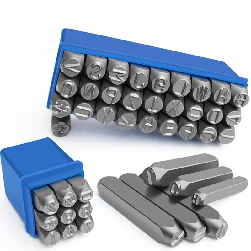Number Metal Stamp Set, 3/8″ 10mm, Digital 0 to 9, Steel Numbers Punch Set