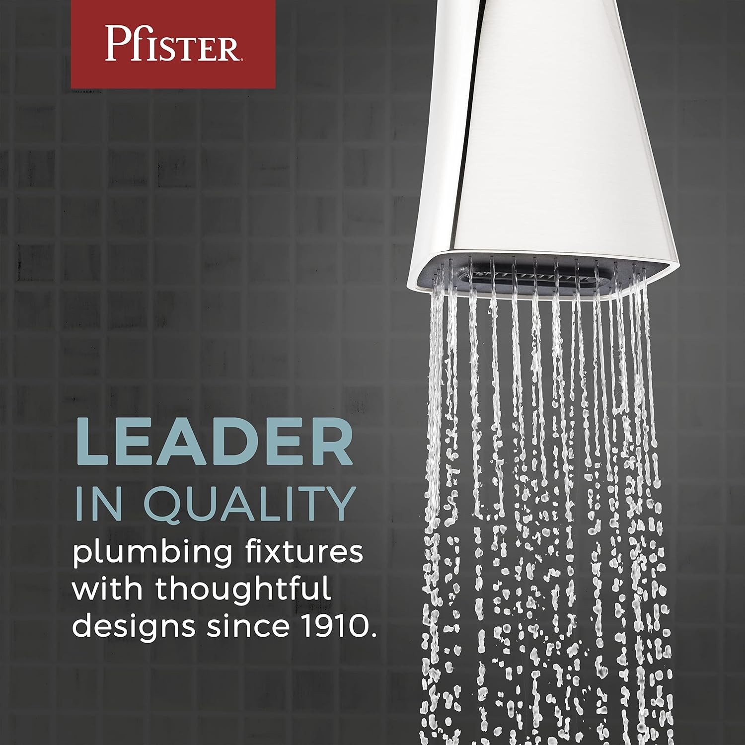 Pfister Pfirst Modern Tub & Shower Trim, Single Handle (Valve Sold Separately)