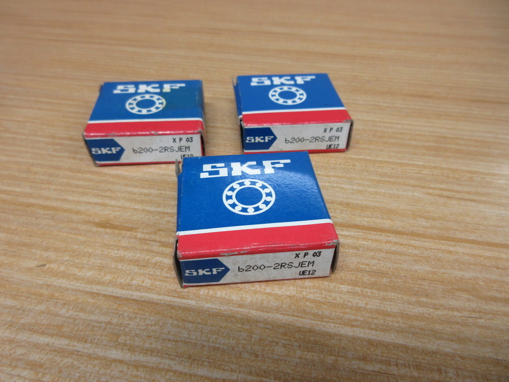 SKF 6200-2RSJEM Ball Bearing 6200-2RS1/C3QE6HT51 (Pack of 9)