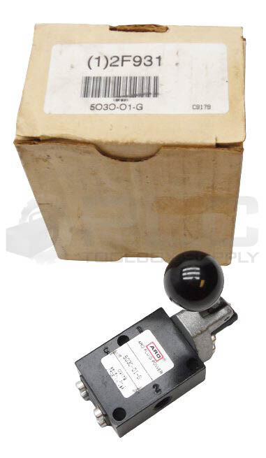 NEW ARO 5030-01-G MANUAL AIR CONTROL VALVE 3-WAY 2 POSTION AIR VALVE 2F931