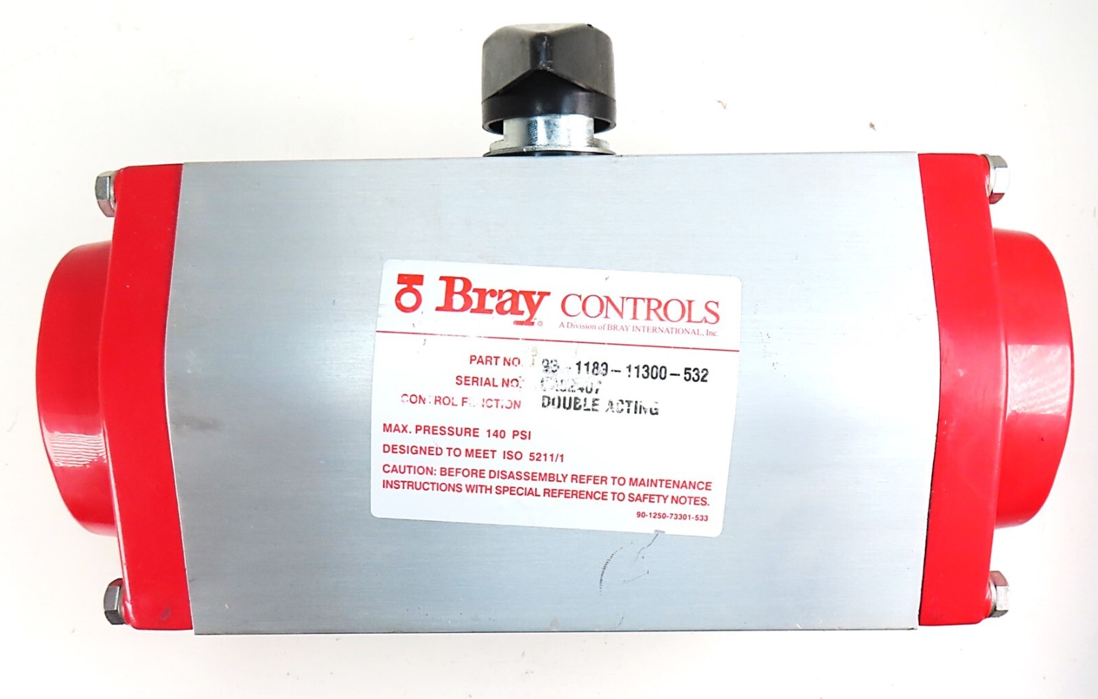 Bray Controls 92-1183-11300-532 Double Acting Pneumatic Actuator NEW NO BOX