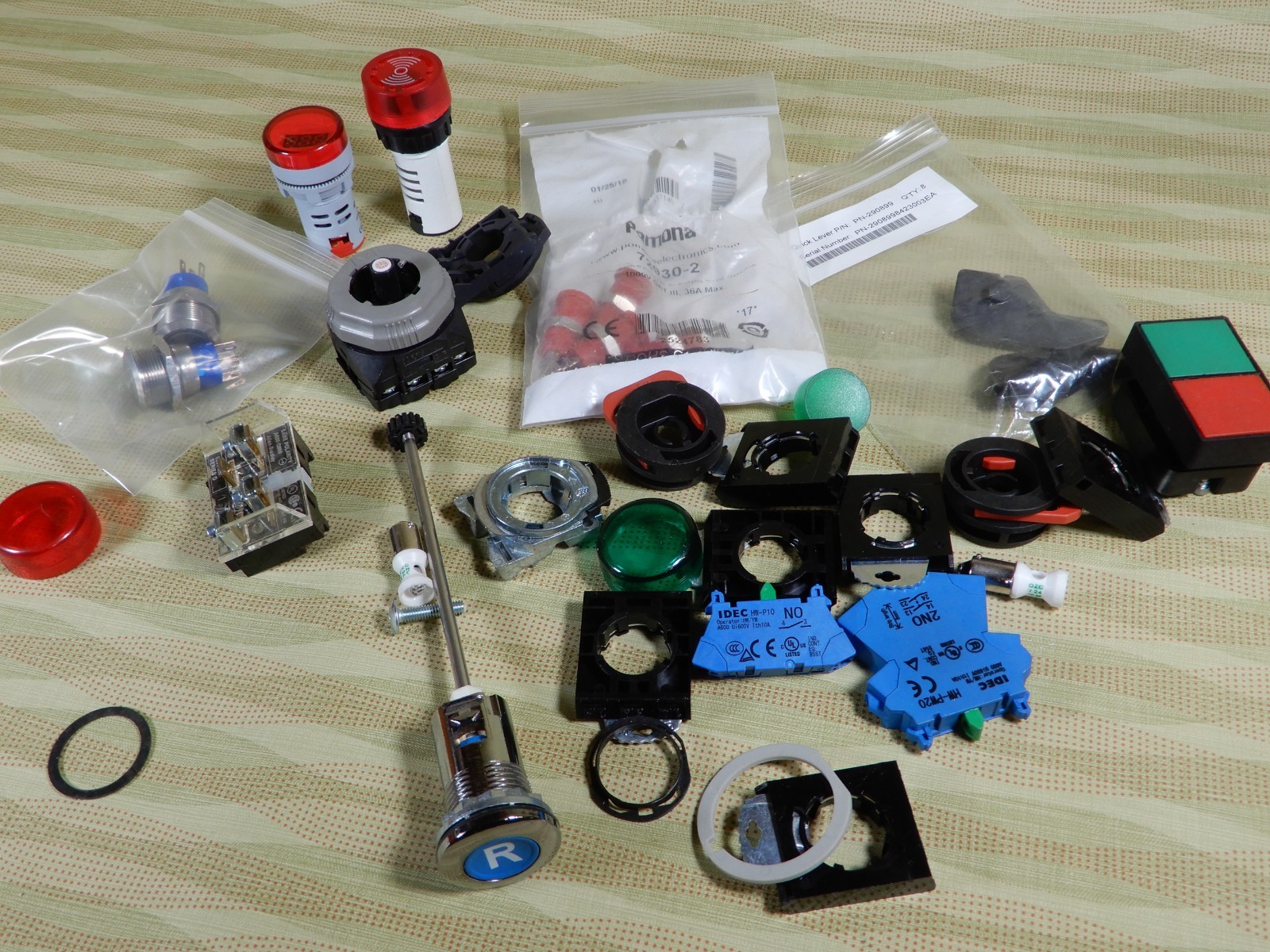 Huge Lot of Various Makes Operators Contact Blocks and More BX