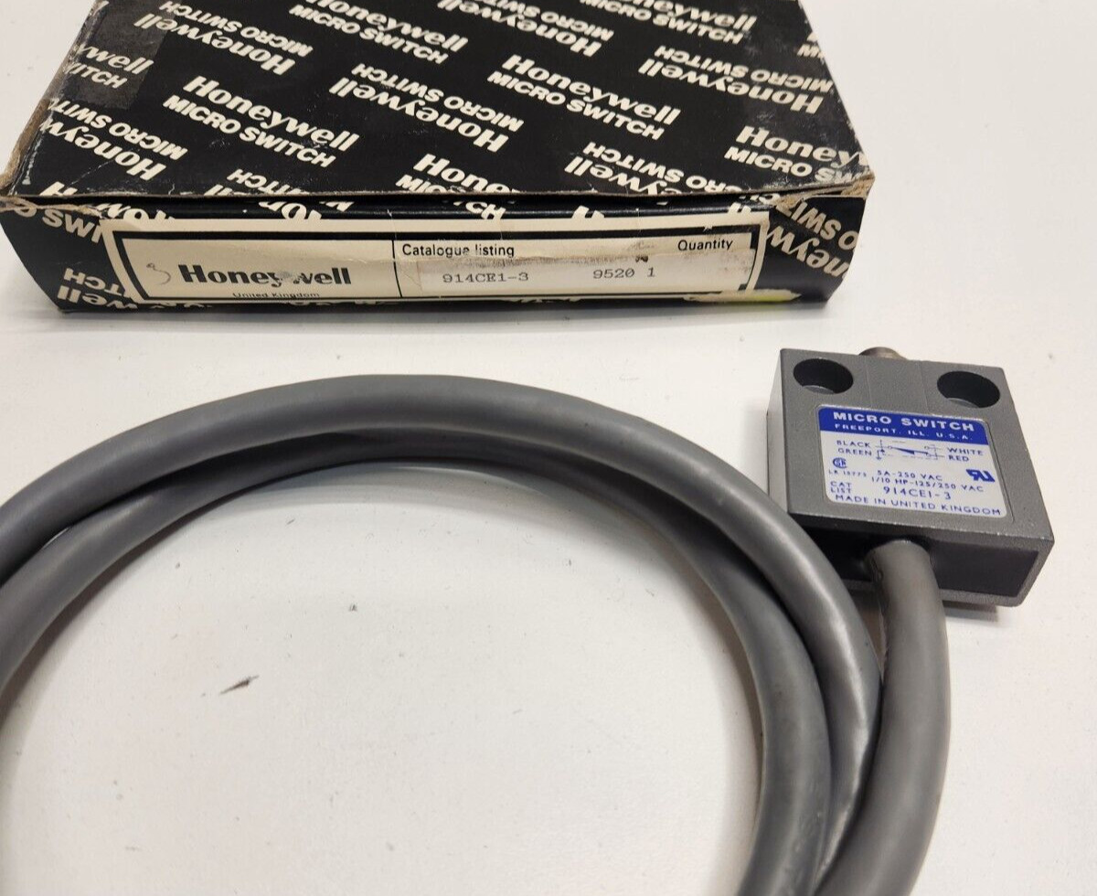 NEW IN BOX! HONEYWELL 5A 28V 1NO/1NC LIMIT SWITCH 914CE1-3