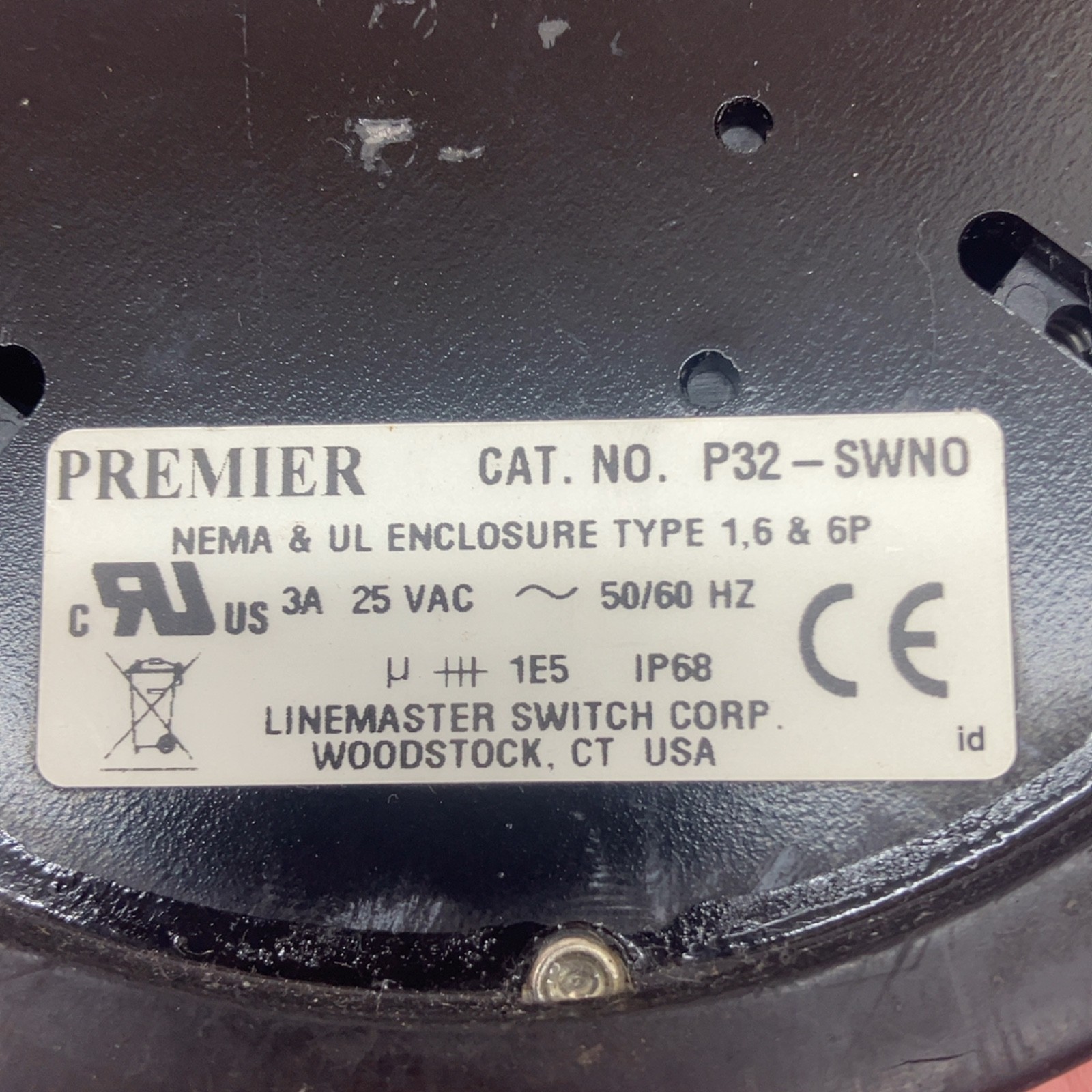 Linemaster Premier P32-SWNO Foot Switch Stainless 3A 25VAC – Damaged Cord Repair