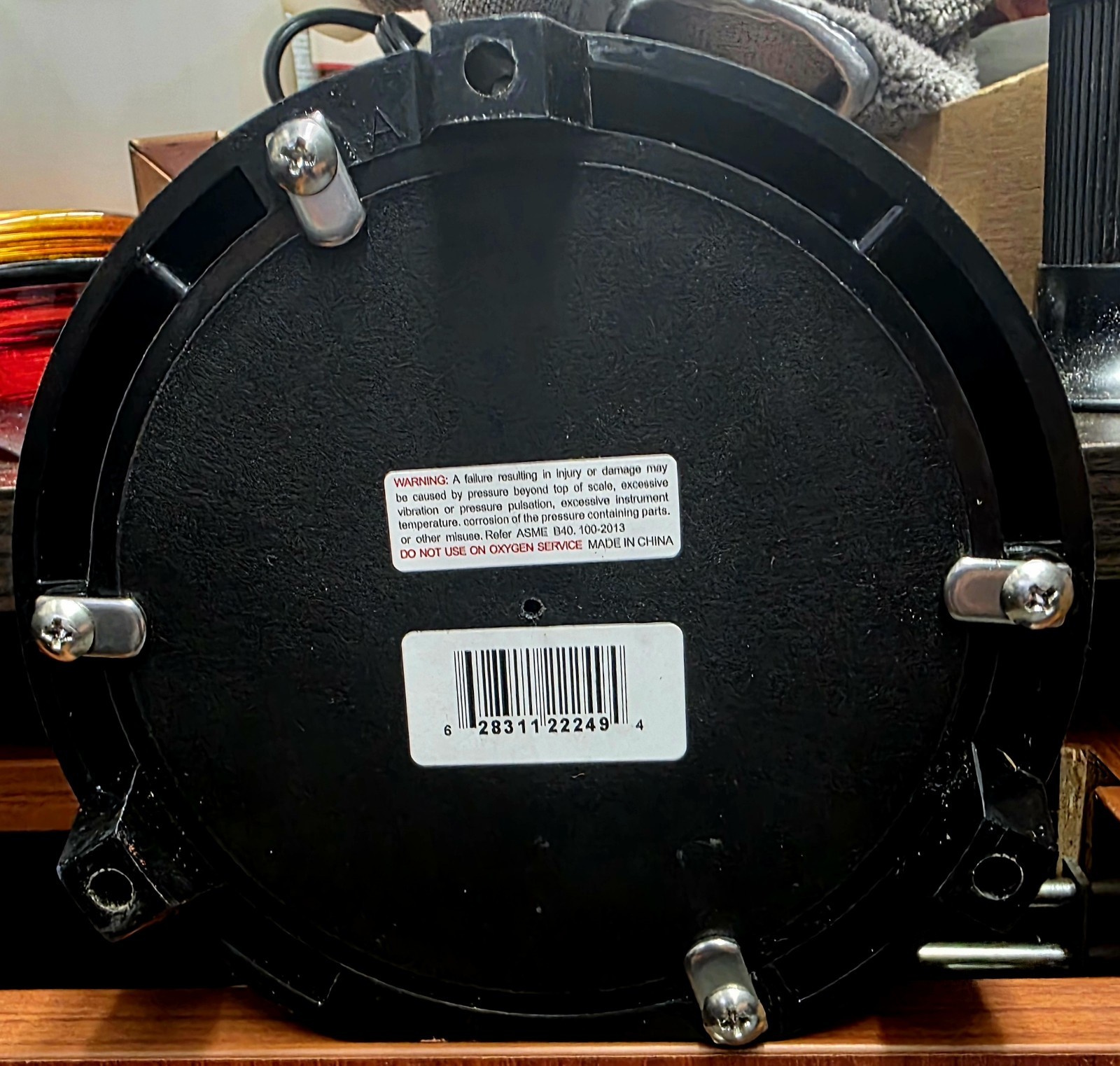 Winters Ppc5064-Sg45 Process Pressure Gauge, 0 To 100 Psi, 4 1/2 In Dial, 1/2