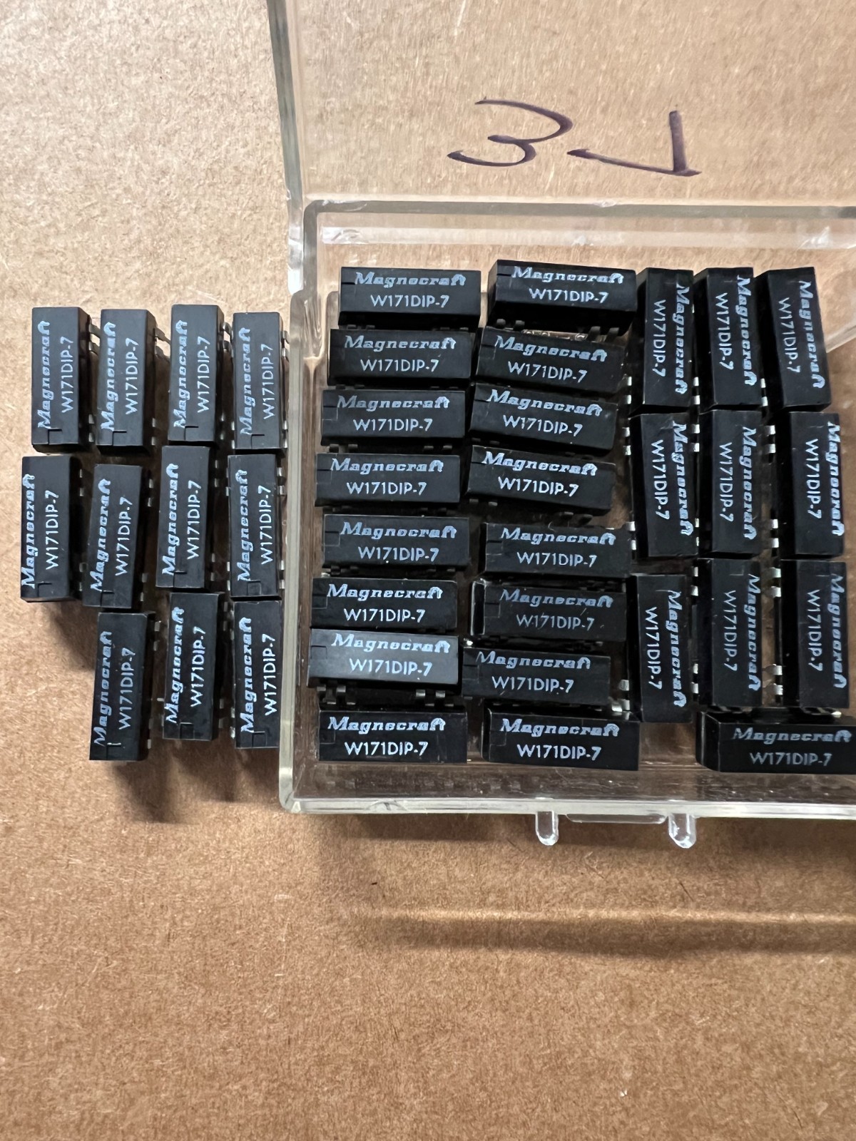 6pcs of Magnecraft W171DIP-7 SPST N.O. 5VDC 0.5A Reed Relay, NOS.