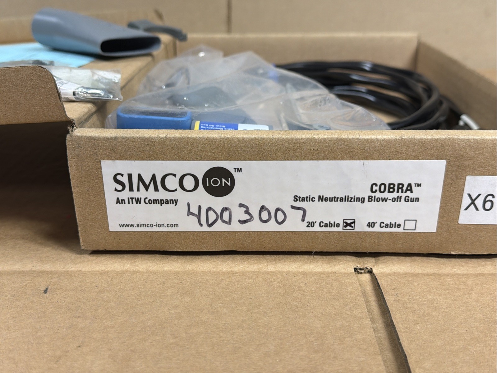 NEW SIMCO 4003007 Cobra Static Neutralizing Blow-Off Gun WARRANTY FAST SHIPPING