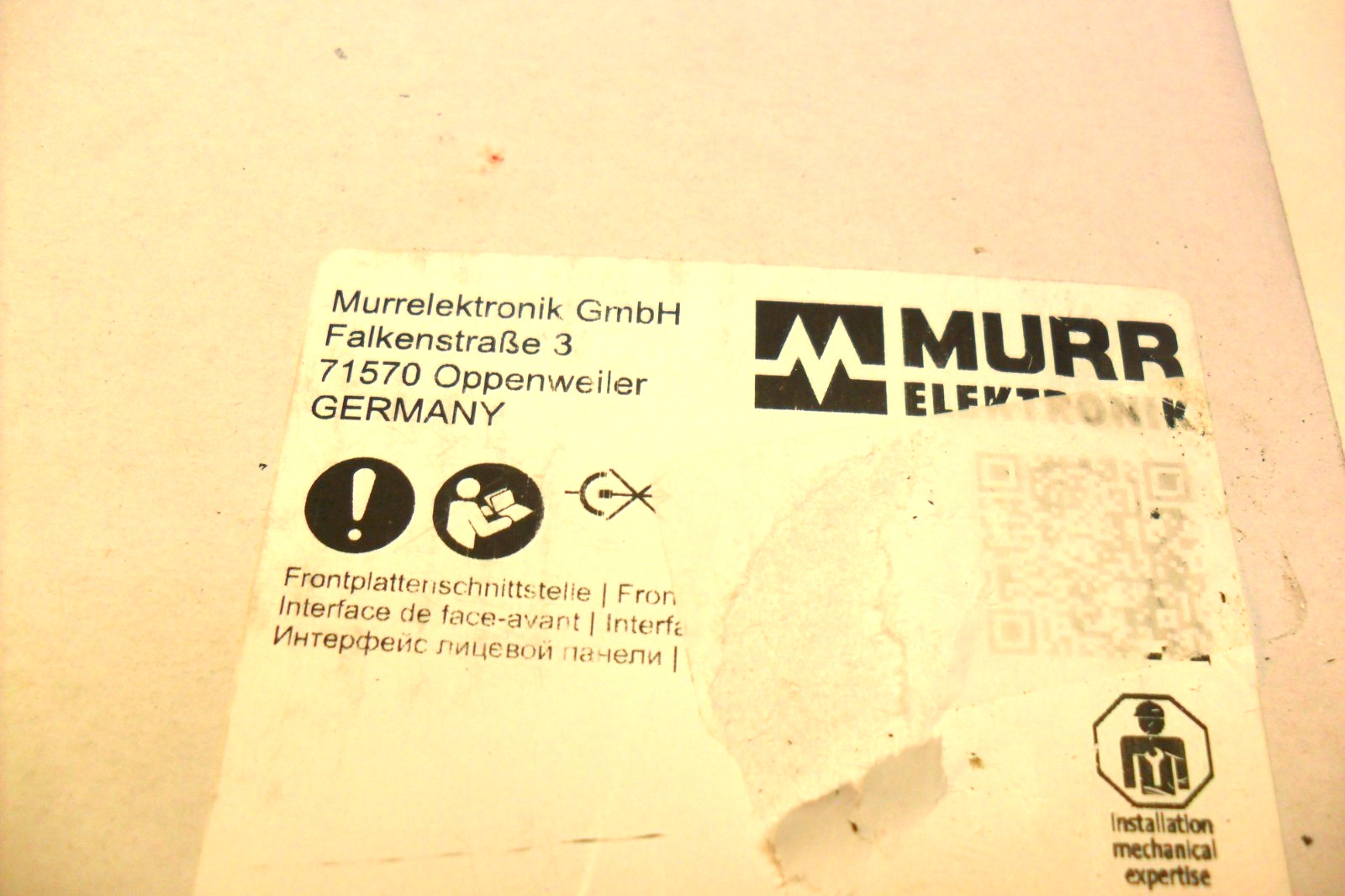 MURR 4000-68123-0000000 MSDD mounting frame 2 spots NIB