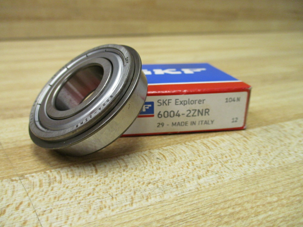SKF 6004-2ZNR Radial Ball Bearing 60042ZNR