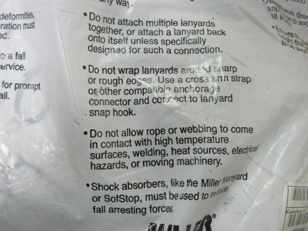 Miller T4500/UAK Full Body Harness T4500UAK