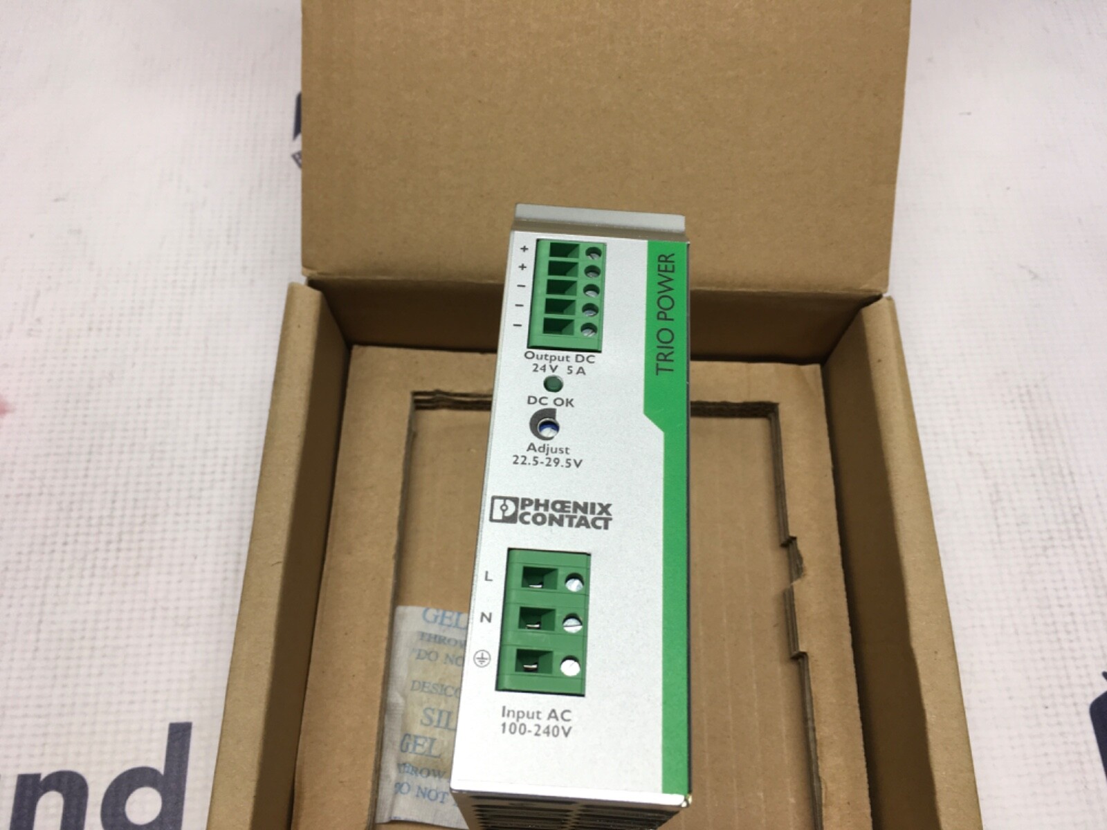 Phoenix Contact power supply, trio power, TRIO-PS/1AC/24DV/5, LG-1547