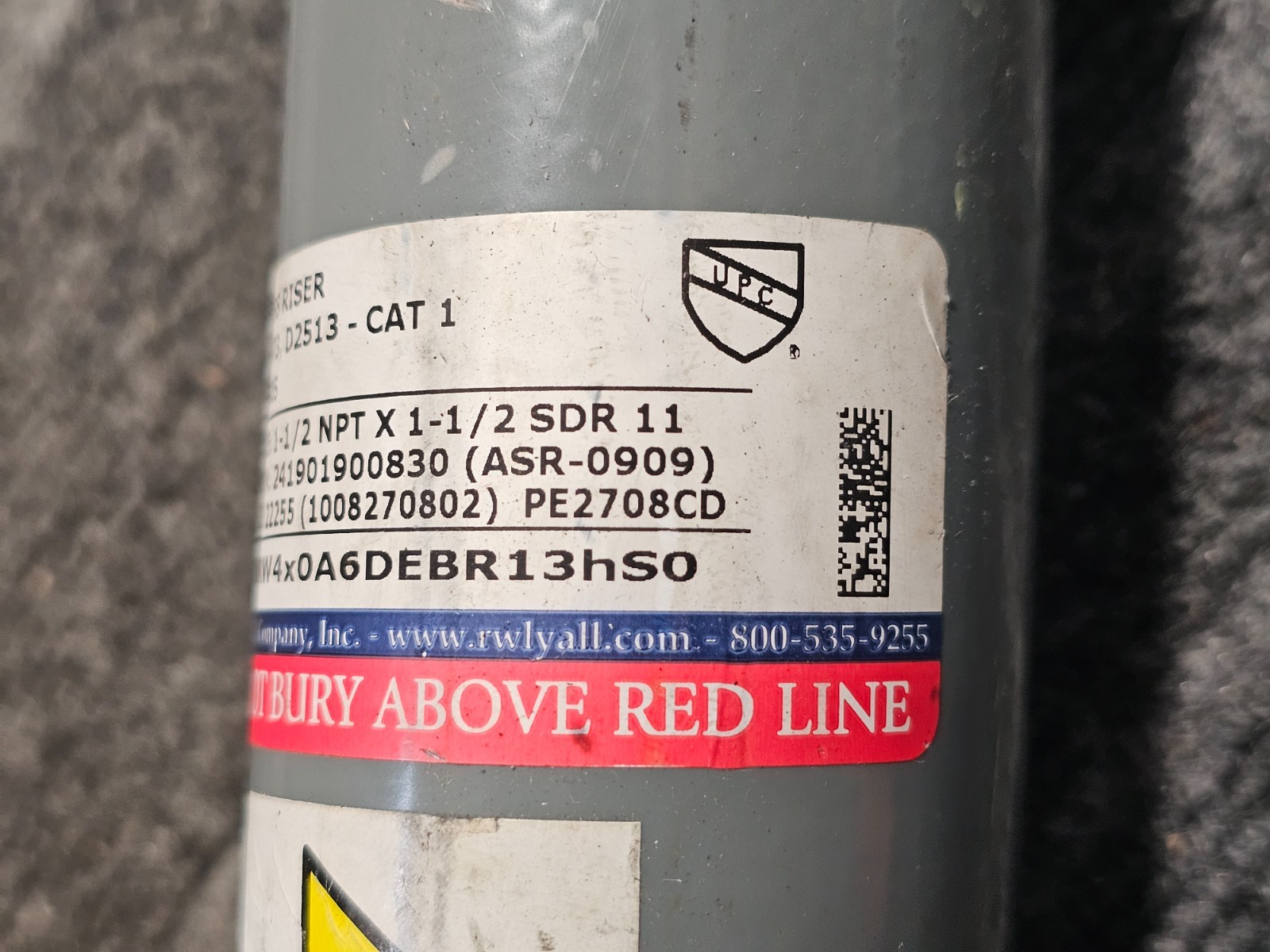 RW Lyall 241901900830 1-1/2″ NPT X 1-1/2 IPS DR11 Anodeless Service Riser