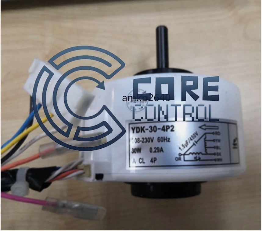 USED 1PCS For air conditioning YDK-30-4P2 208-230V 30W 0.29A sealing motor