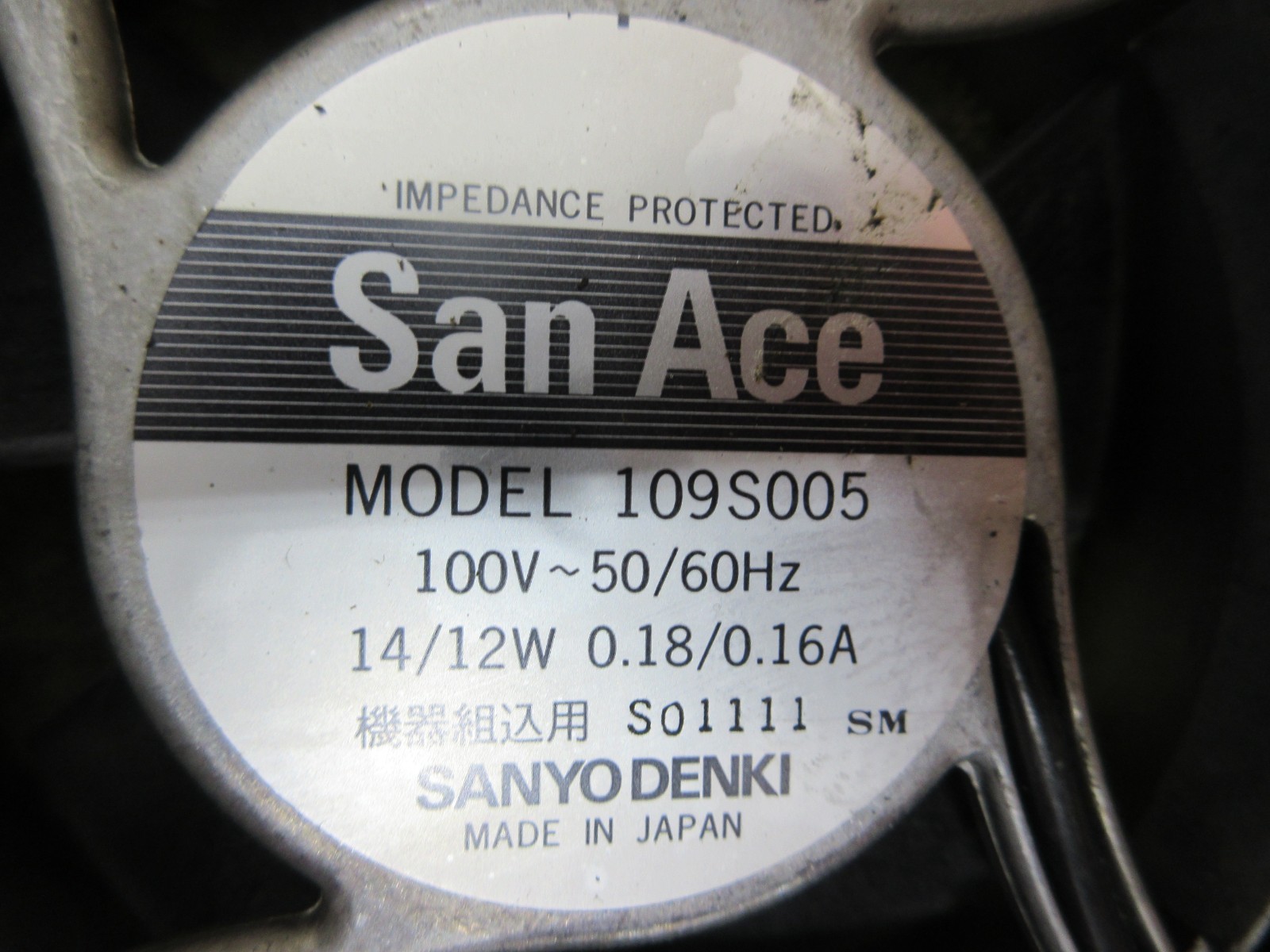 2001 TSUGAMI BS18(B)-III CNC LATHE SAN ACE SANYO DENKI FAN 109S005