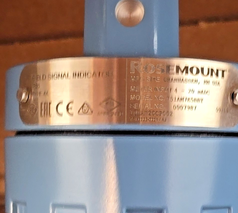 EMERSON ROSEMOUNT 751AM4E5BBT FIELD SIGNAL INDICATOR 4-20 mA OUTPUT w bracket