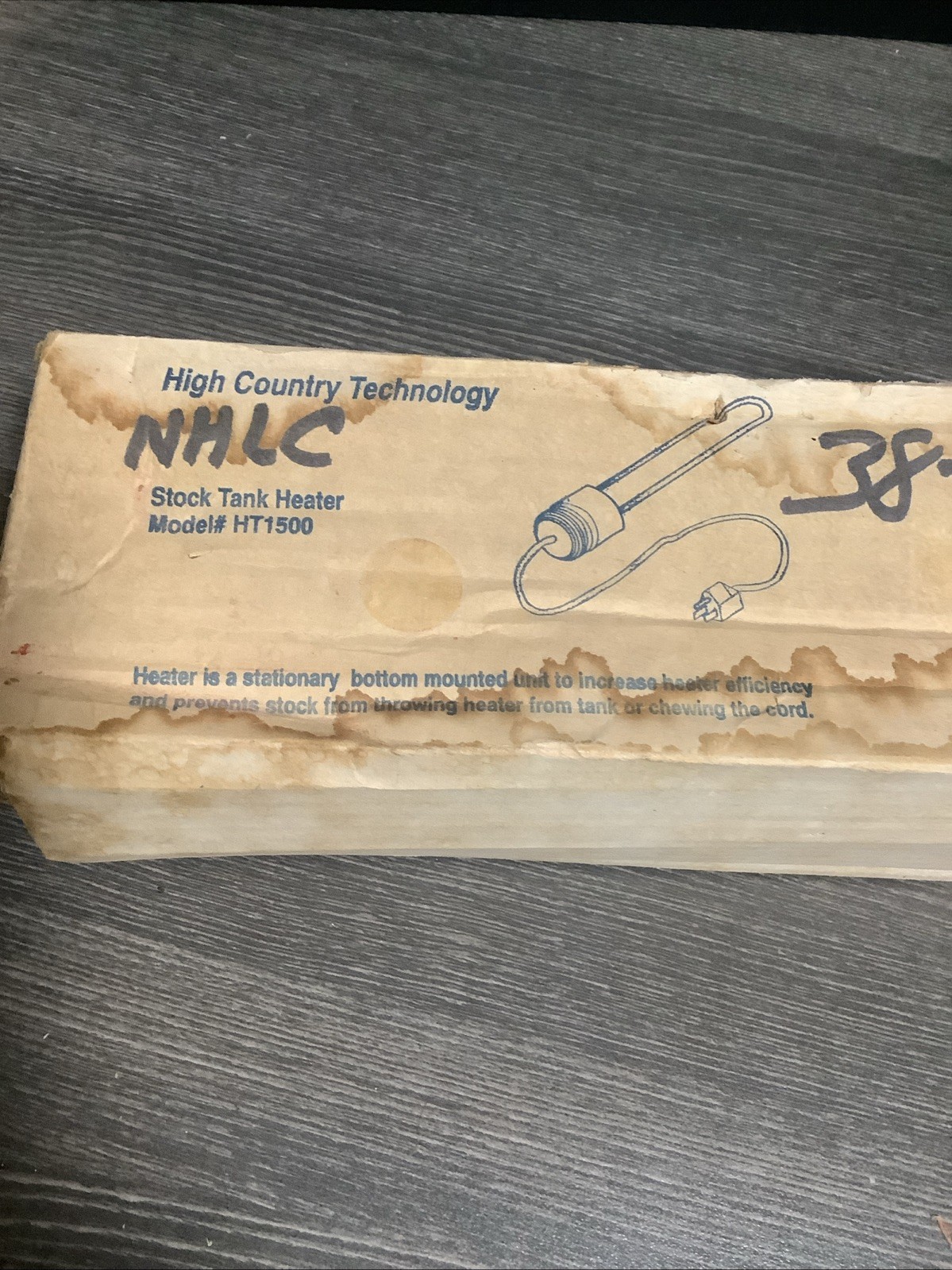 High Country Technology Stock Tank Heater HT1500 120V 1500 Watts Vintage NOS