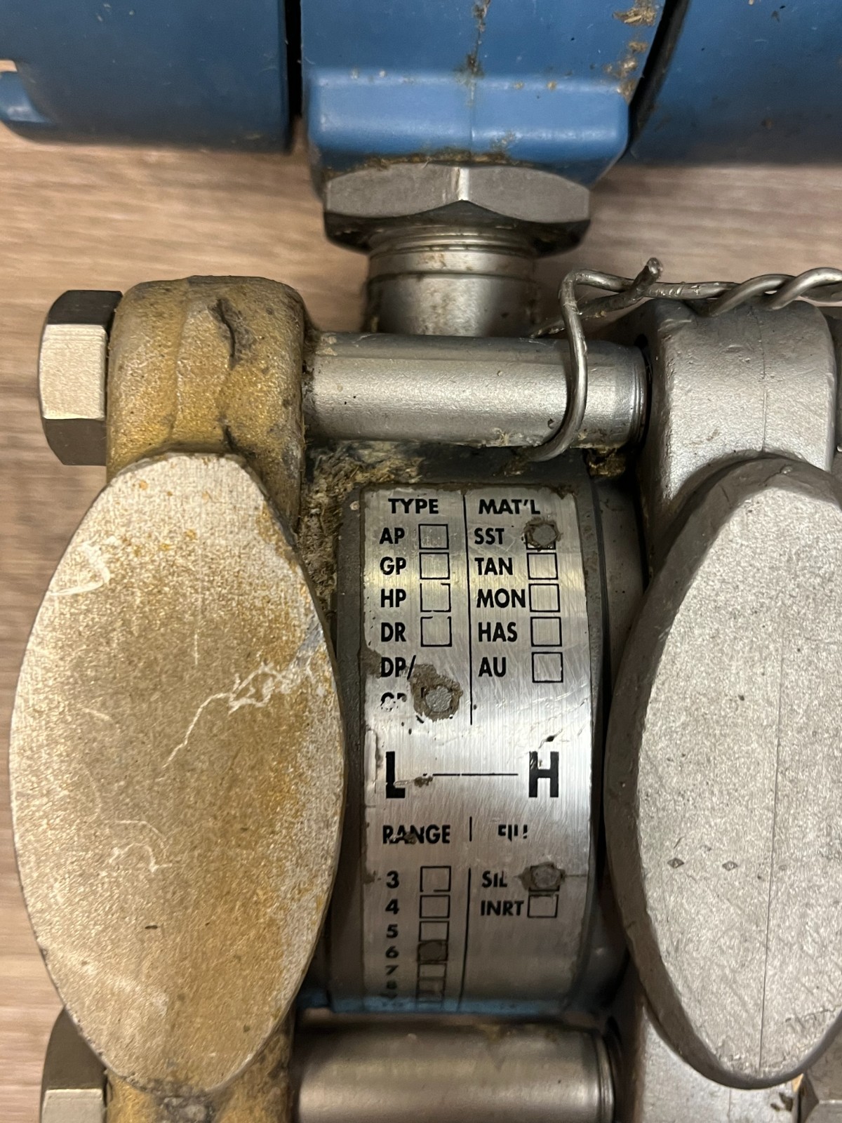 Rosemount 1151GP6 0-400 PSI HART Transmitter w/Plate