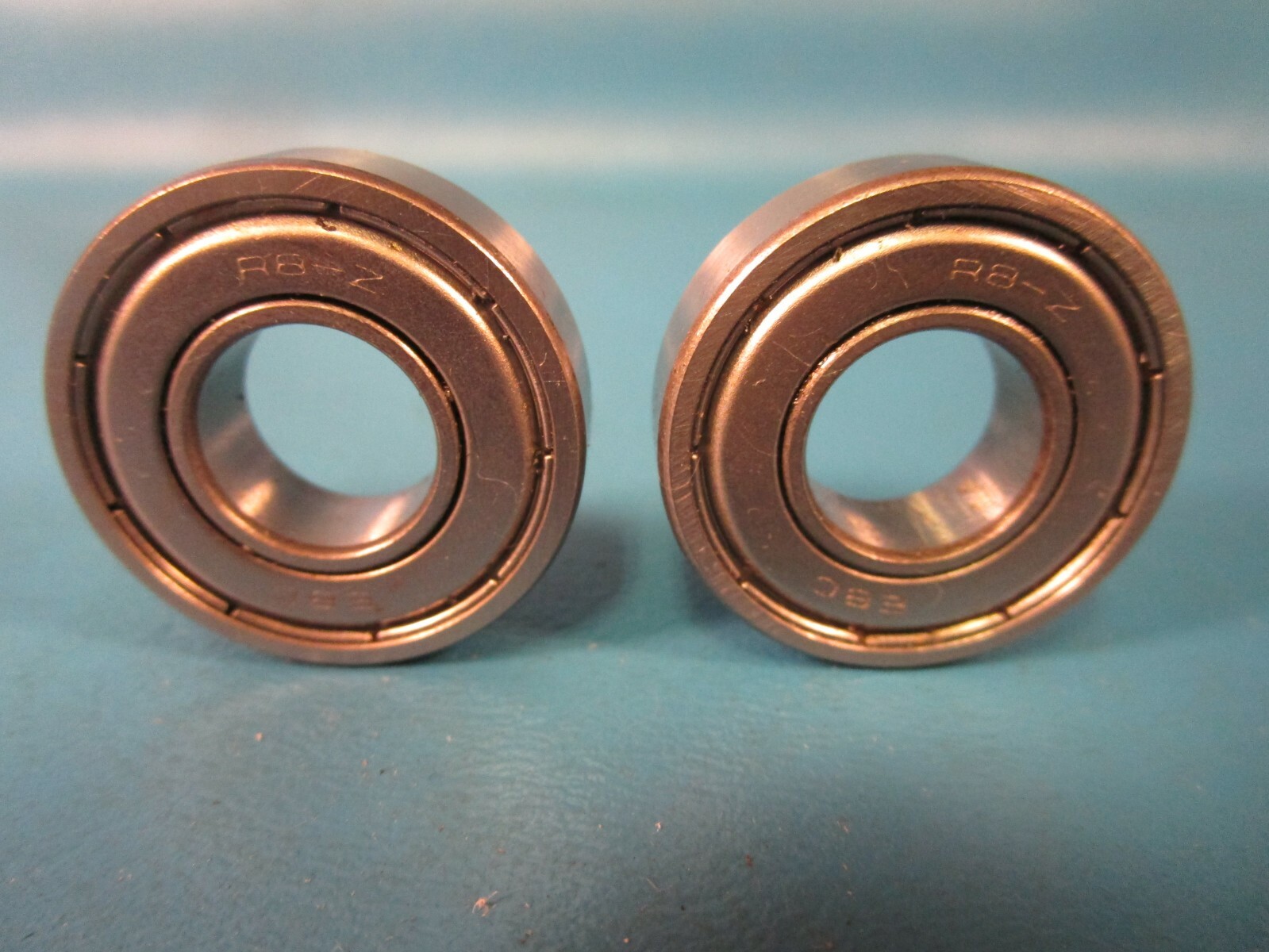 LOT OF 2 EBC R8 2Z, Single Row Radial Bearing, Double Shielded (SKF, NTN, NSK)