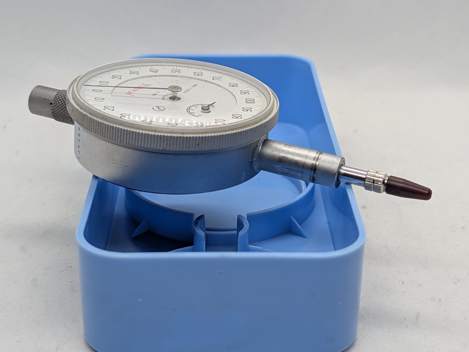 Peacock No. 5 Shockless 0.001-1mm Range Dial Indicator Gauge V36359