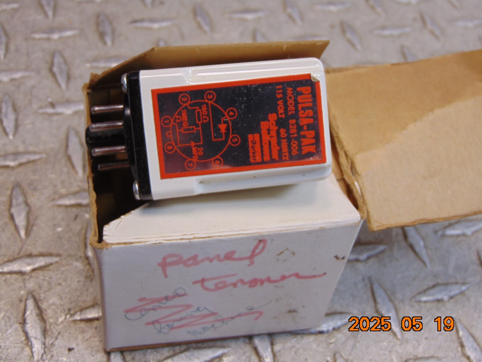 SCHRADER BELLOWS B281-006 PULSA-PAK RELAY 115V – FREE SHIPPING
