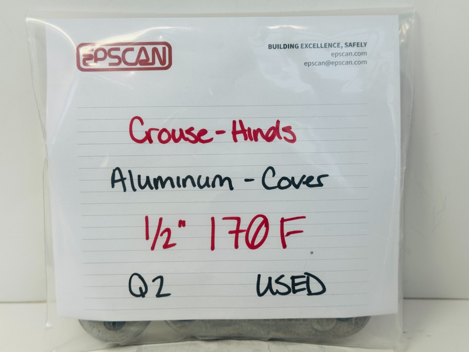 Appleton 170F 170FSA 1/2″ Aluminum Conduit Body Cover Pack of 2